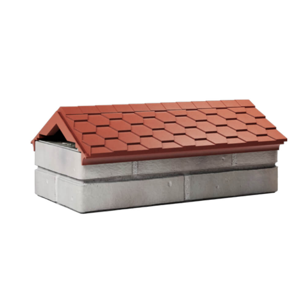 Парапет Zking Эверест Красный с посадкой на 1 кирпич (200/225/255мм) Ялта фото