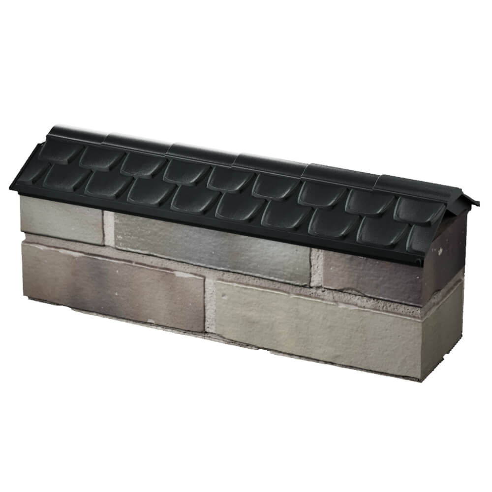 Парапет Zking Эльбрус Черный с посадкой на 0.5 кирпича (130мм) в Ялте фото