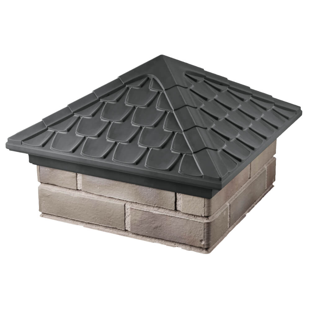 Колпак Zking Эльбрус Серый на столб 1.5х1.5 кирпича (385х385мм) в Ялте фото