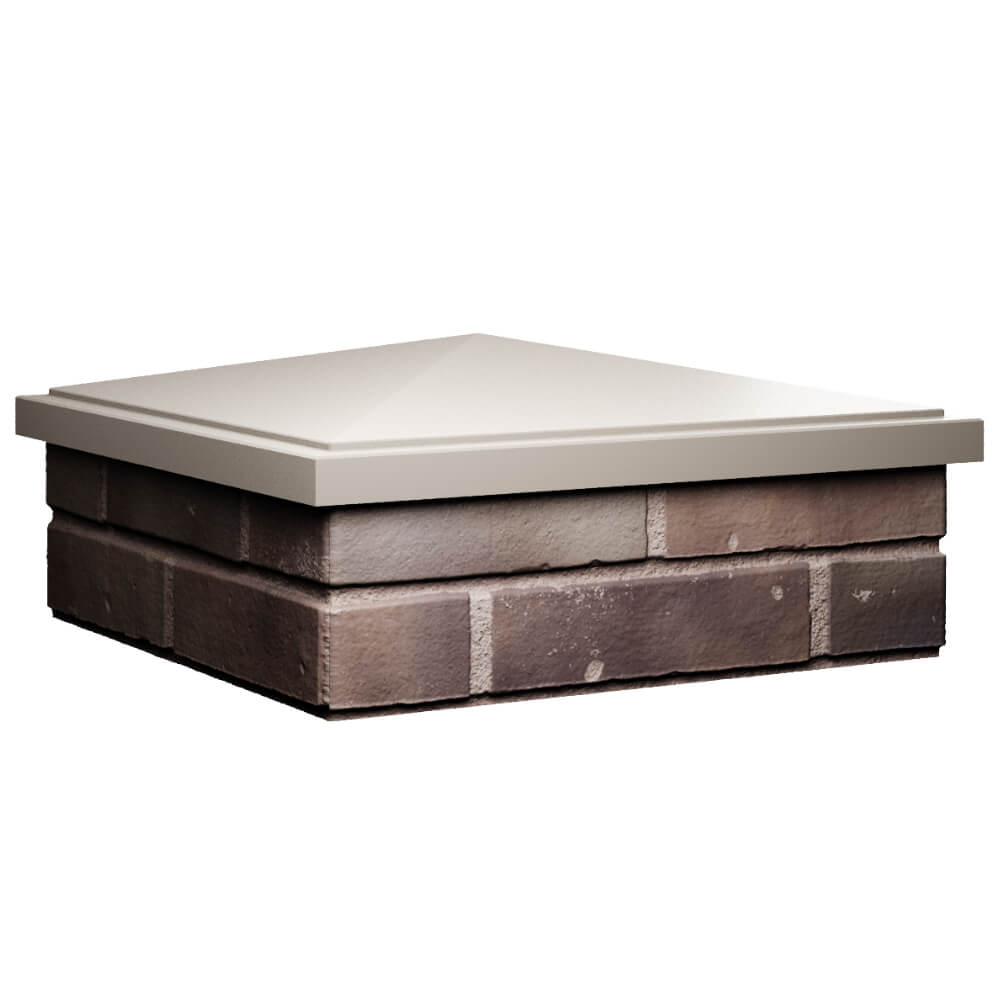 Колпак Zking БонаМоно Бежевый на столб 2х2 кирпича (515х515, 530х530мм) в Ялте фото