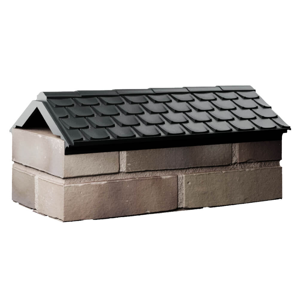 Парапет Zking Эльбрус Черный с посадкой на 1 кирпич (255мм) Ялта фото