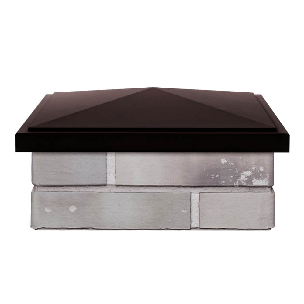 Колпак Zking БонаМоно Коричневый на столб 1.5х1.5 кирпича (385х385, 400х400мм) Ялта фото