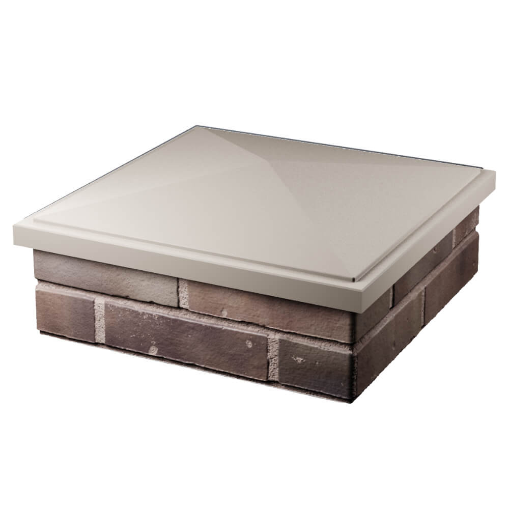 Колпак Zking БонаМоно Бежевый на столб 2х2 кирпича (515х515, 530х530мм) в Ялте фото