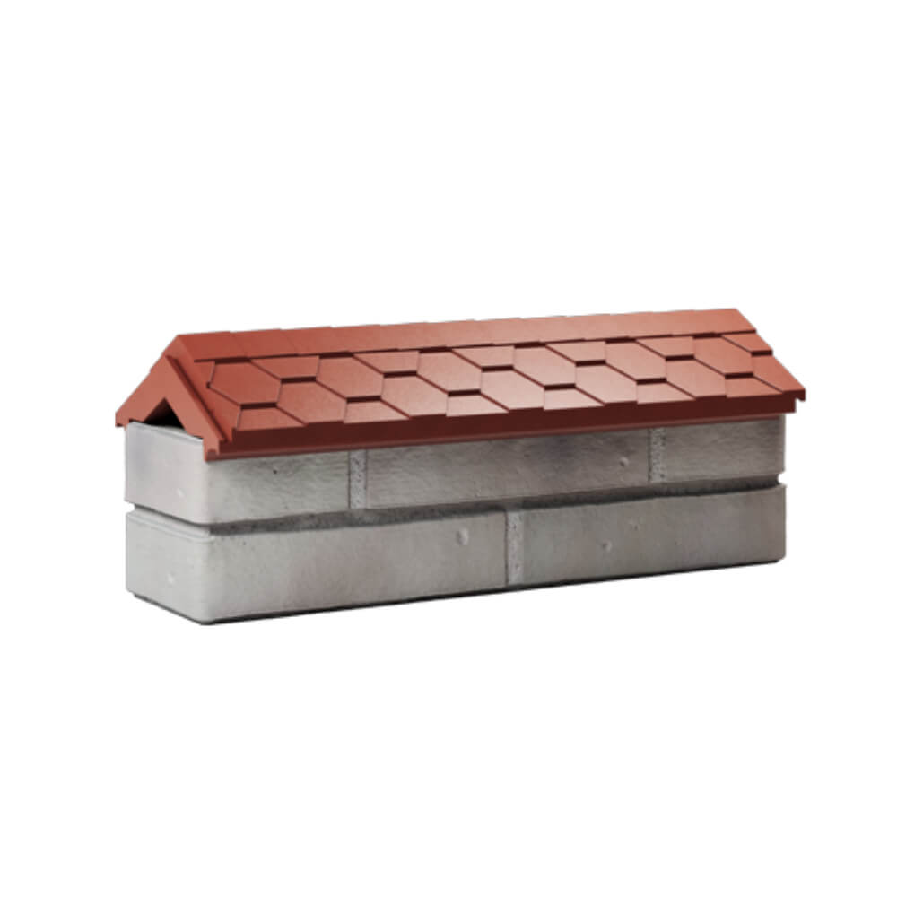 Парапет Zking Эверест Красный с посадкой на 0.5 кирпича (130мм) Ялта фото