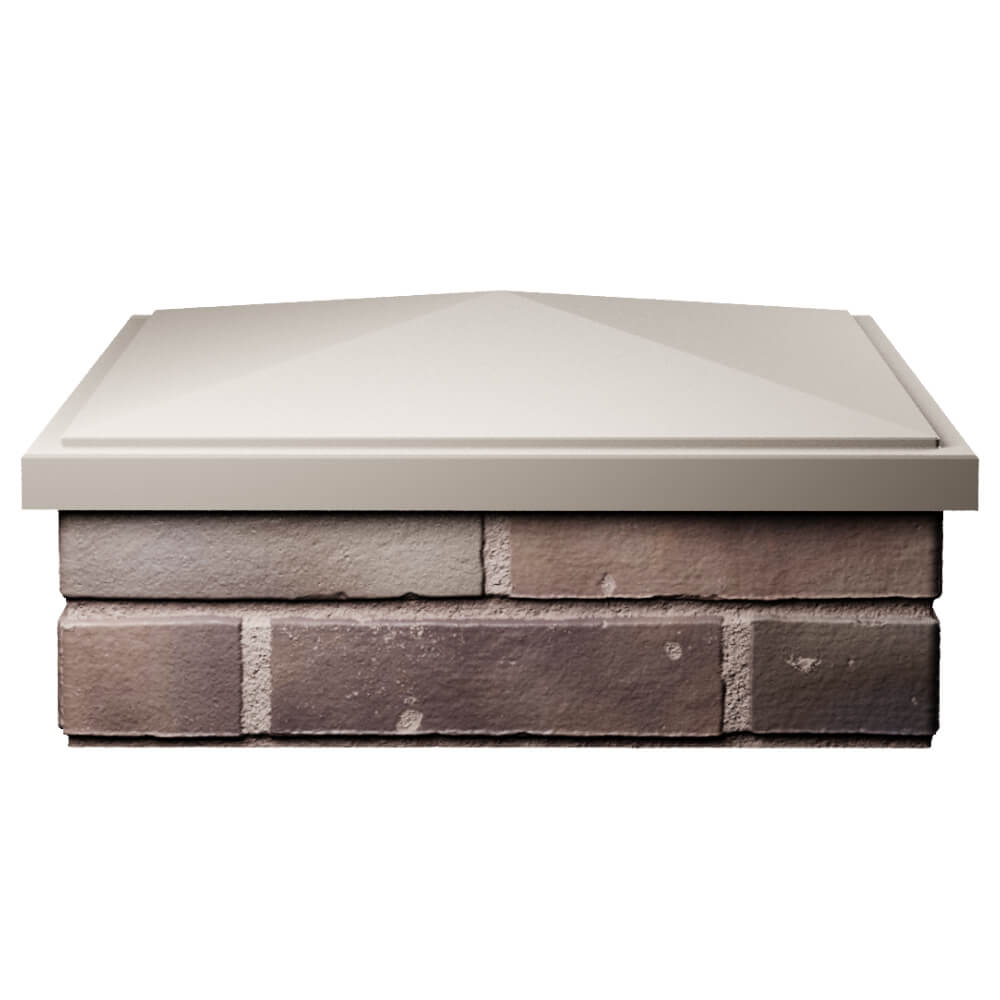 Колпак Zking БонаМоно Бежевый на столб 2х2 кирпича (515х515, 530х530мм) Ялта фото