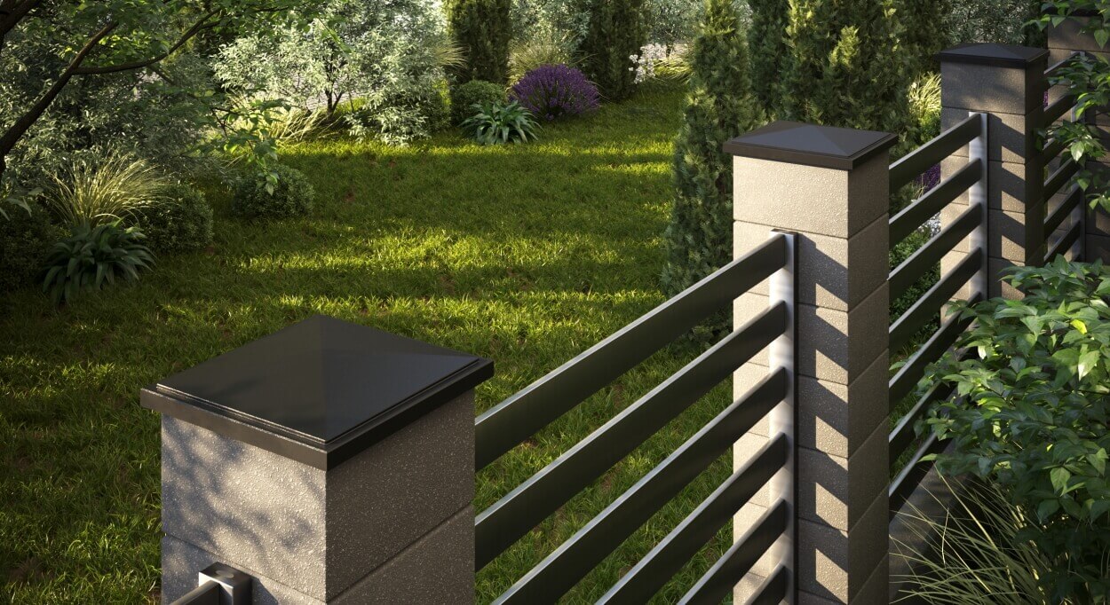 Колпак Zking БонаМоно Коричневый на столб 1.5х1.5 кирпича (385х385, 400х400мм) в Ялте фото