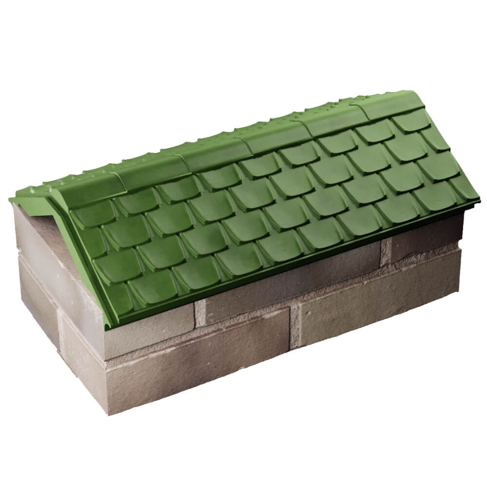 Парапет Zking Эльбрус Зеленый с посадкой на 1 кирпич (255мм) в Ялте фото