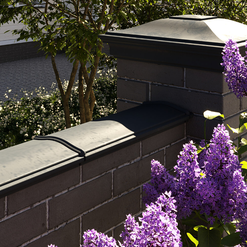 Парапет Zking Монблан Черный посадка на 0.5 кирпича (130мм) в Ялте фото