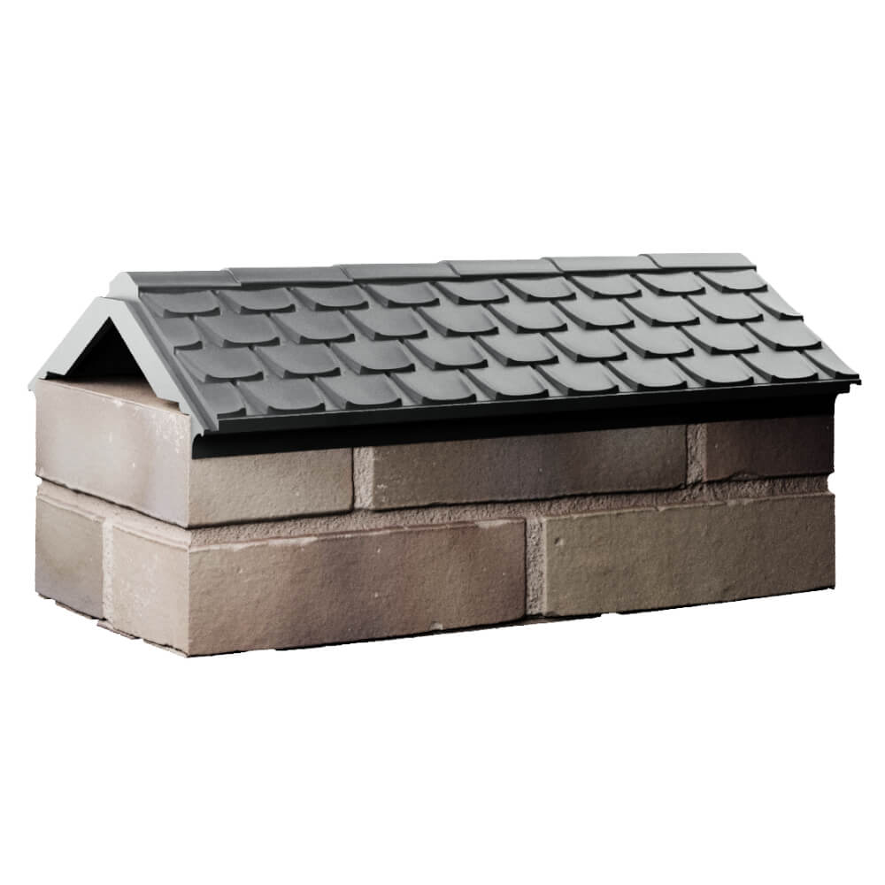 Парапет Zking Эльбрус Серый с посадкой на 1 кирпич (255мм) Ялта фото
