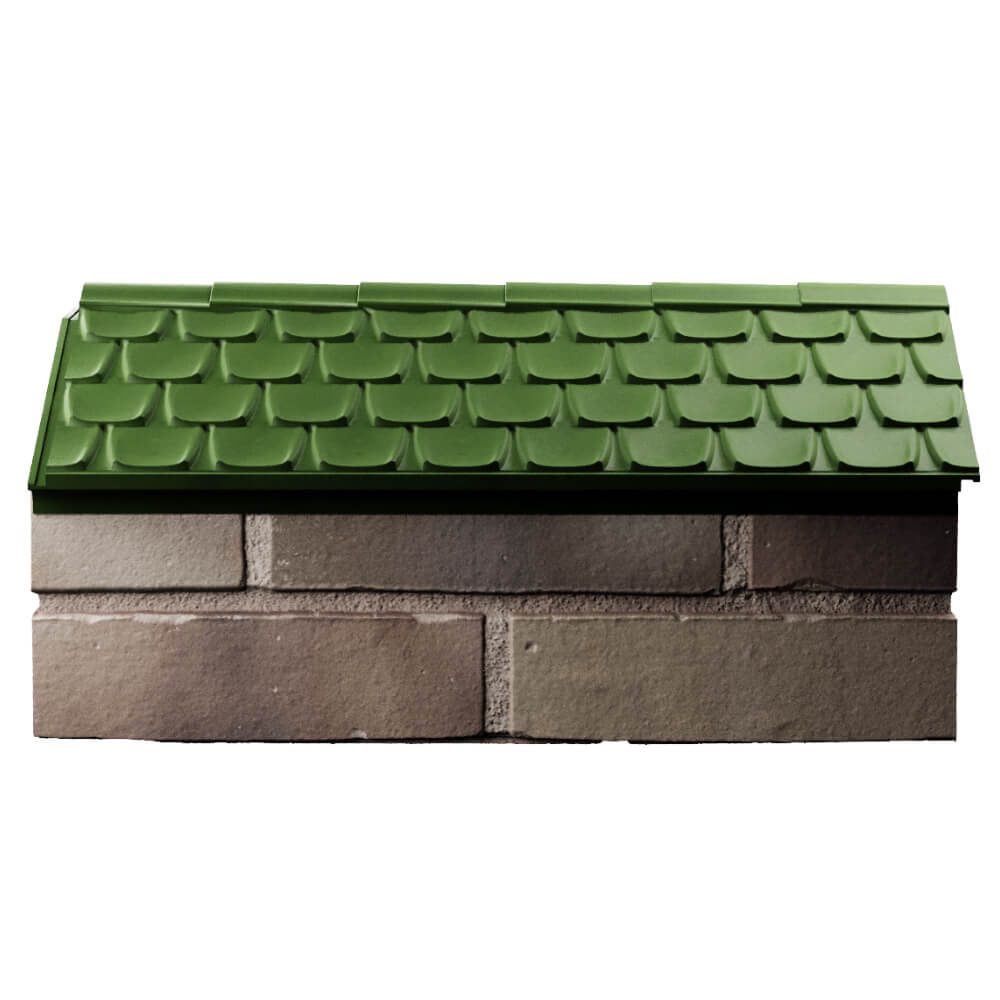Парапет Zking Эльбрус Зеленый с посадкой на 1 кирпич (255мм) в Ялте фото
