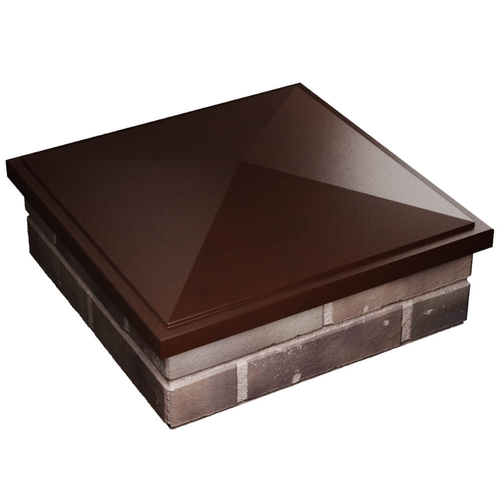 Колпак Zking БонаМоно Коричневый на столб 2х2 кирпича (515х515, 530х530мм) в Ялте фото