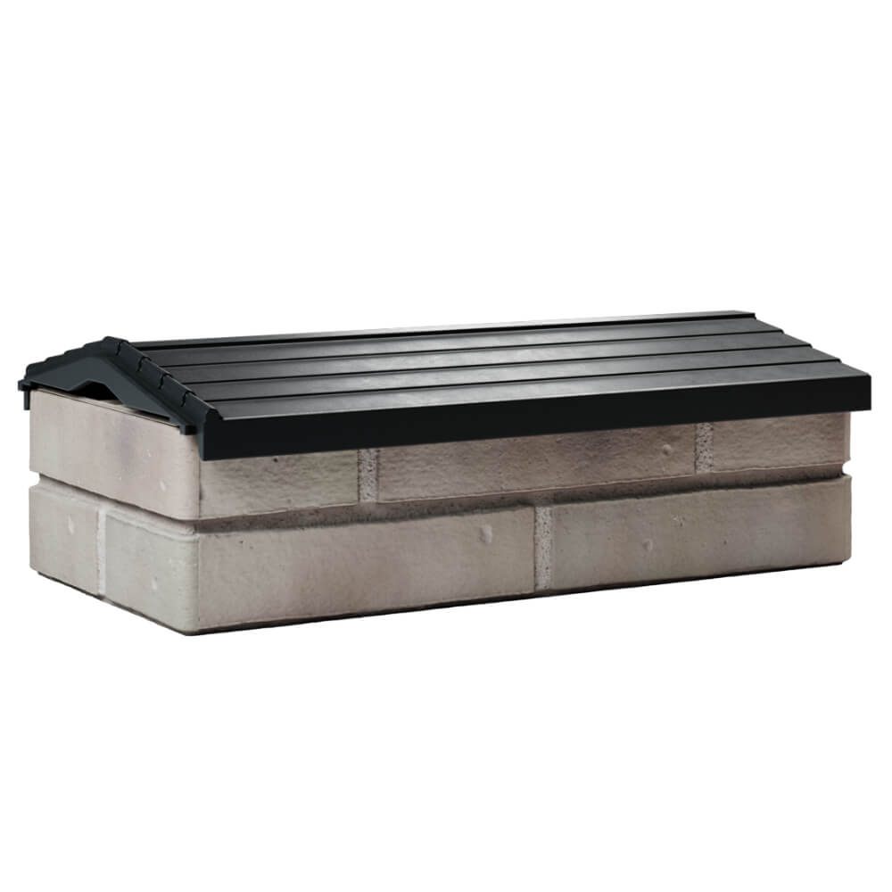 Парапет Zking Бона ХайТек Черный с посадкой на 1 кирпич (200/225/255мм) Ялта фото