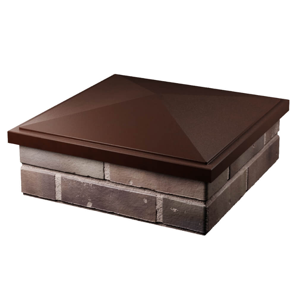 Колпак Zking БонаМоно Коричневый на столб 2х2 кирпича (515х515, 530х530мм) в Ялте фото