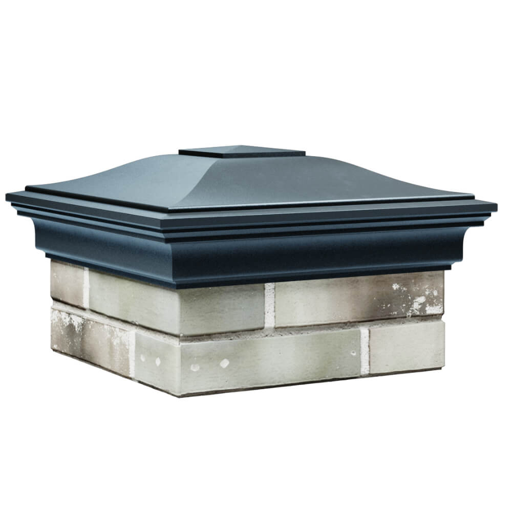 Колпак Zking Монблан Серый на столб 1.5х1.5 кирпича (385х385мм) в Ялте фото