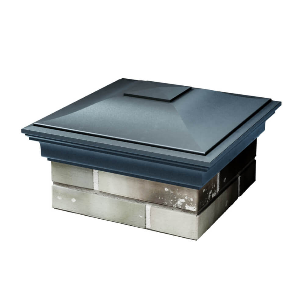 Колпак Zking Монблан Серый на столб 1.5х1.5 еврокирпича 0.7НФ (355х355мм) в Ялте фото