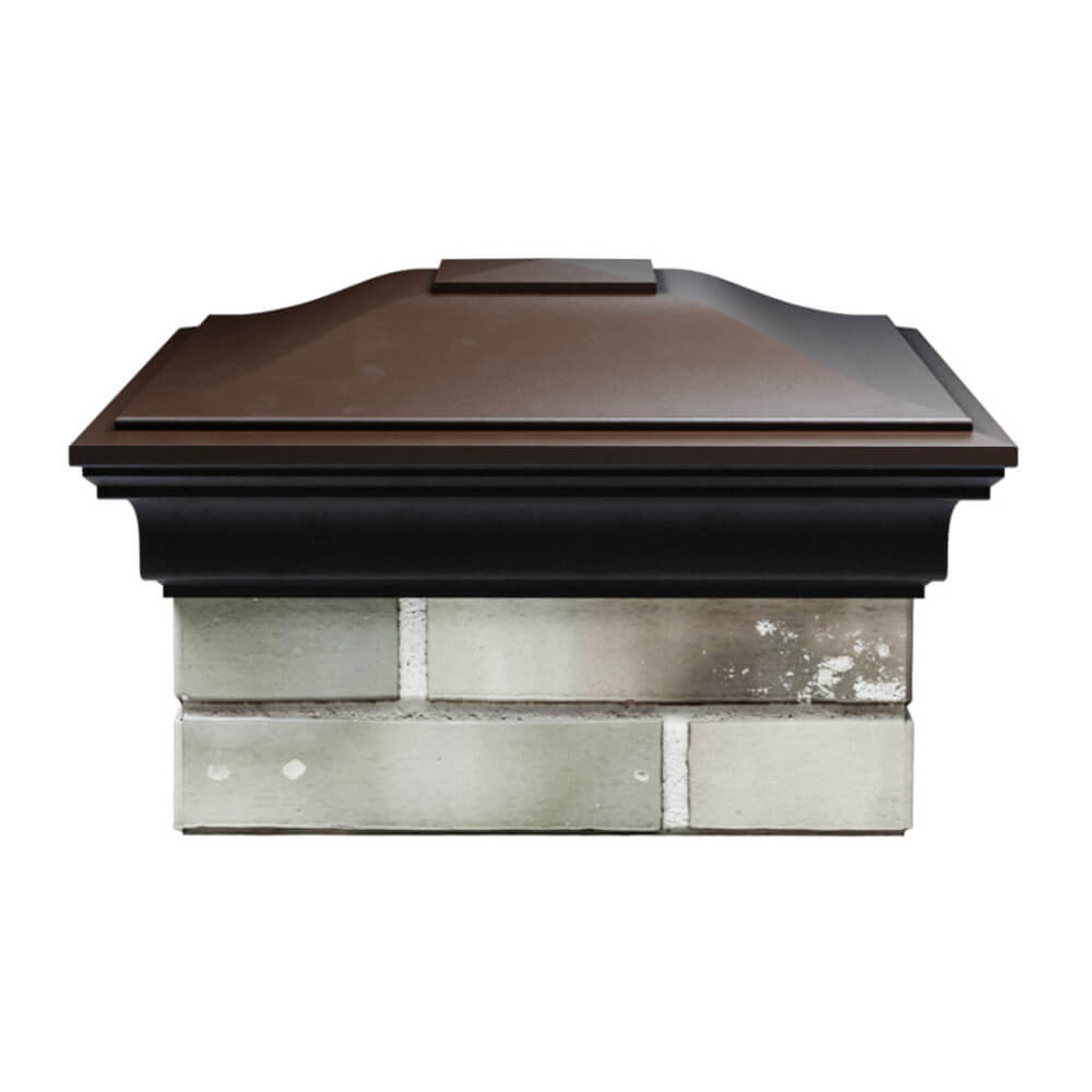 Колпак Zking Монблан Коричневый на столб 1.5х1.5 еврокирпича 0.7НФ (355х355мм) Ялта фото