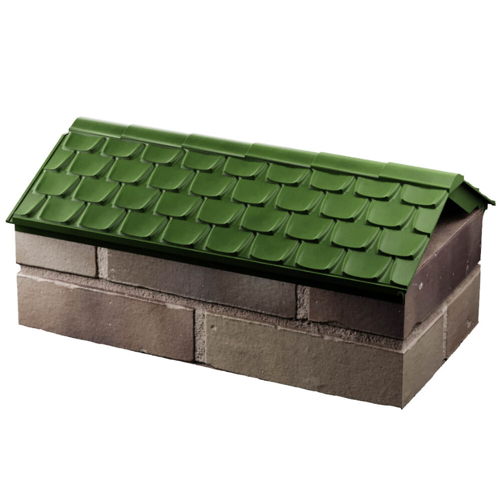 Парапет Zking Эльбрус Зеленый с посадкой на 1 кирпич (255мм) в Ялте фото