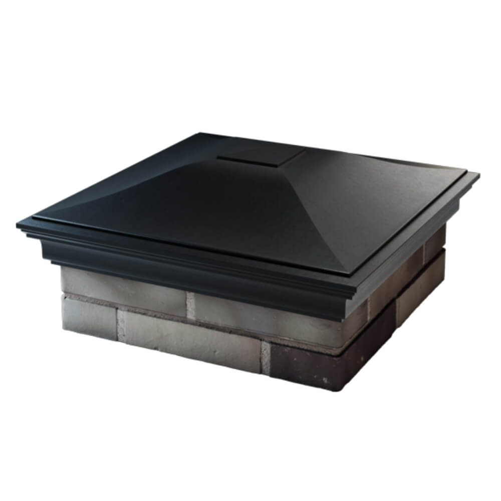 Колпак Zking Монблан Черный на столб 2х2 кирпича (515х515мм) в Ялте фото