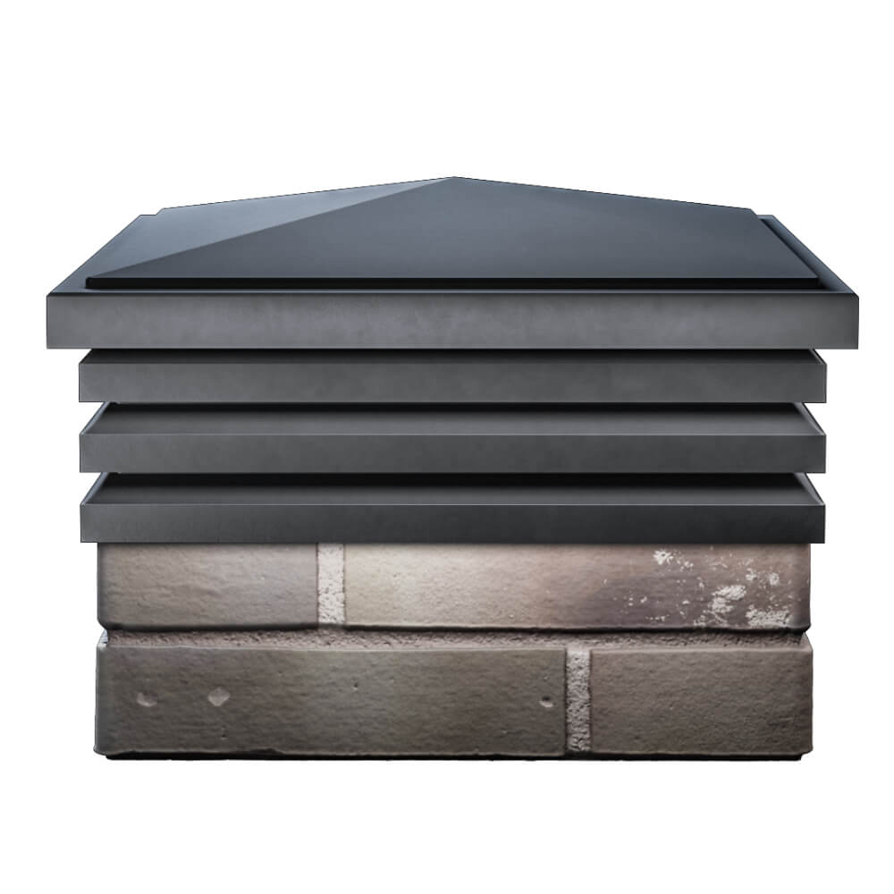 Колпак Zking Бона ХайТек Серый на столб 1.5х1.5 кирпича (385х385мм) Ялта фото