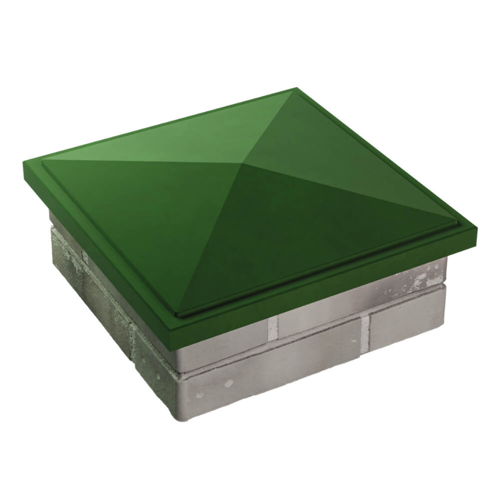 Колпак Zking БонаМоно Зеленый на столб 1.5х1.5 кирпича (385х385, 400х400мм) в Ялте фото