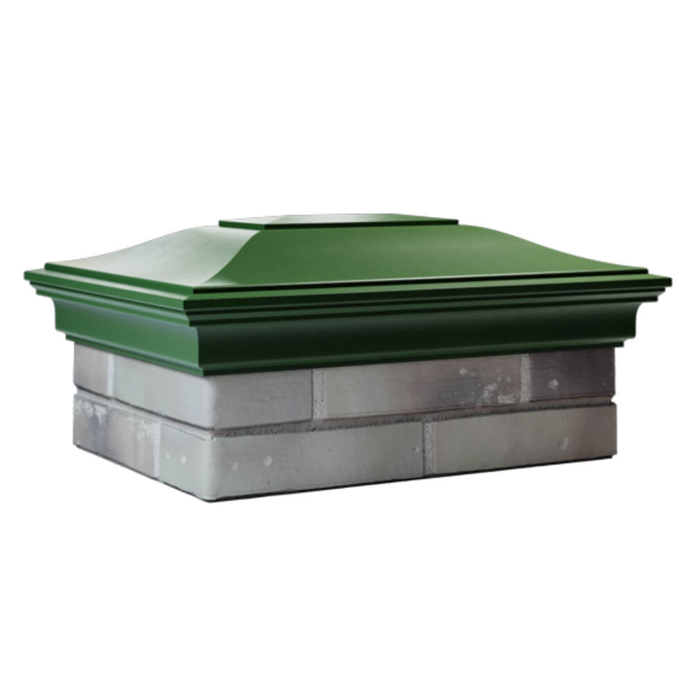 Колпак Zking Монблан Зеленый на столб 2х1.5 кирпича (515х385мм) в Ялте фото