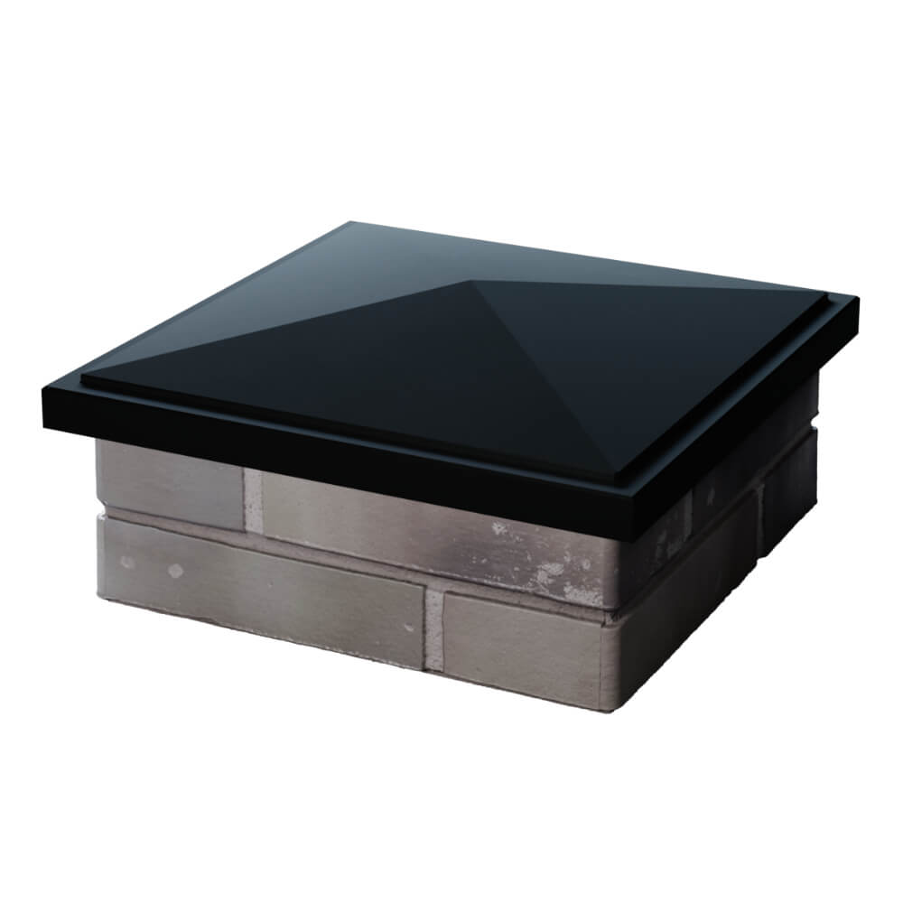 Колпак Zking БонаМоно Черный на столб 1.5х1.5 кирпича (385х385, 400х400мм) в Ялте фото