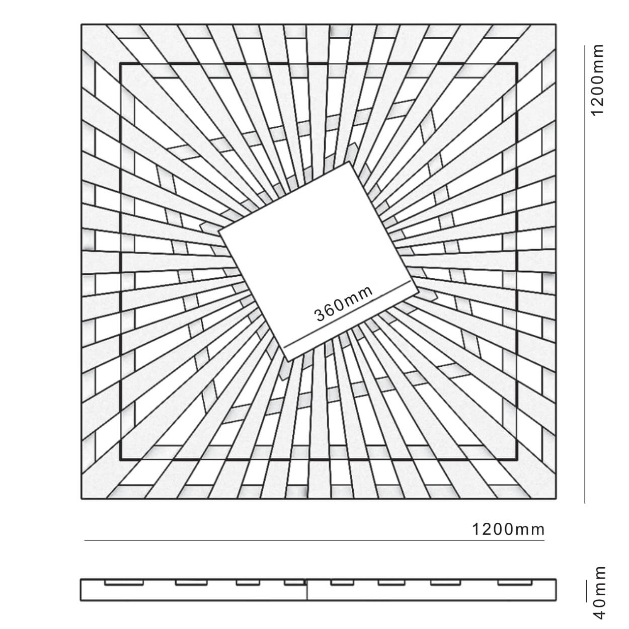 Приствольная решетка для дерева ZKING ATMOSPHERE 1.2х1.2м Черная в Ялте фото