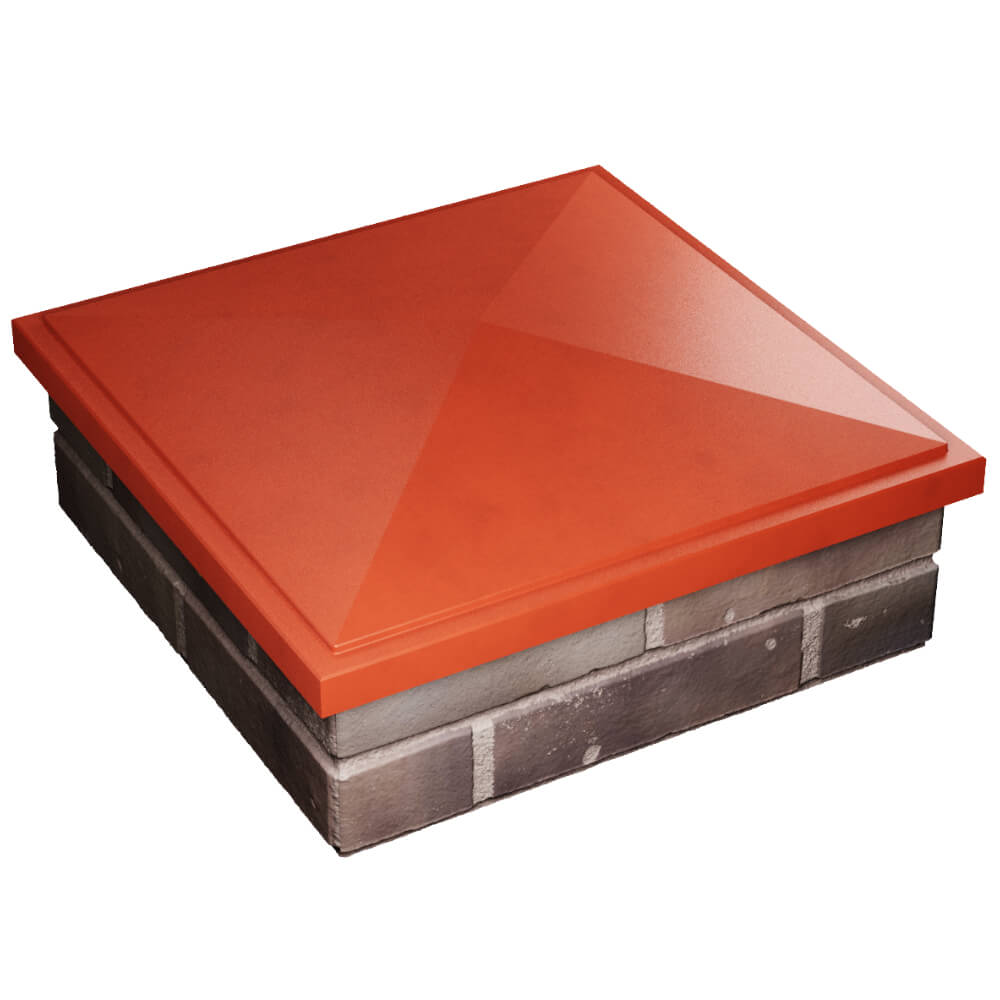 Колпак Zking БонаМоно Красный на столб 2х2 кирпича (515х515, 530х530мм) в Ялте фото