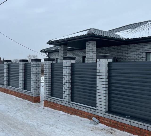 Колпак Zking Бона ХайТек Серый на столб 1.5х1.5 кирпича (385х385мм) в Ялте фото