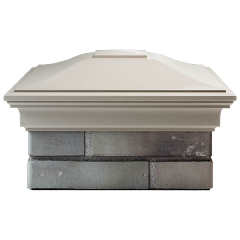 Колпак Zking Монблан Бежевый на столб 1.5х1.5 кирпича (385х385мм) Ялта фото