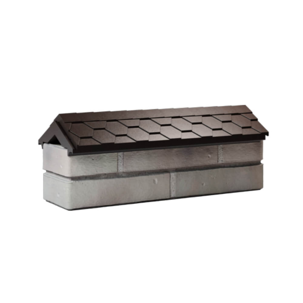 Парапет Zking Эверест Коричневый с посадкой на 0.5 кирпича (130мм) Ялта фото