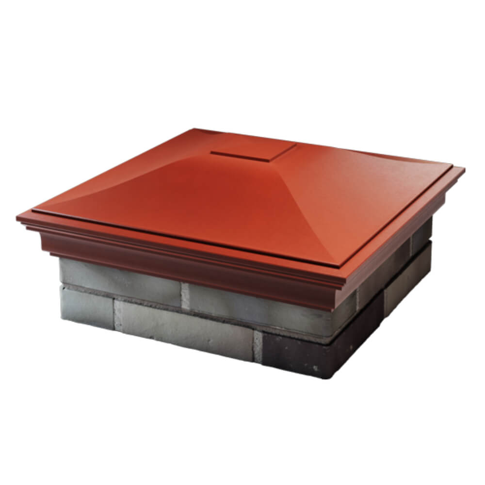 Колпак Zking Монблан Красный на столб 2х2 кирпича (515х515мм) в Ялте фото