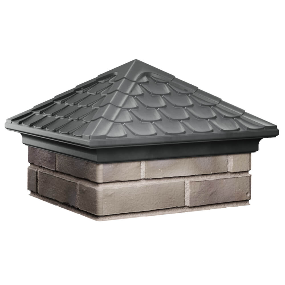 Колпак Zking Эльбрус Серый на столб 1.5х1.5 кирпича (385х385мм) в Ялте фото