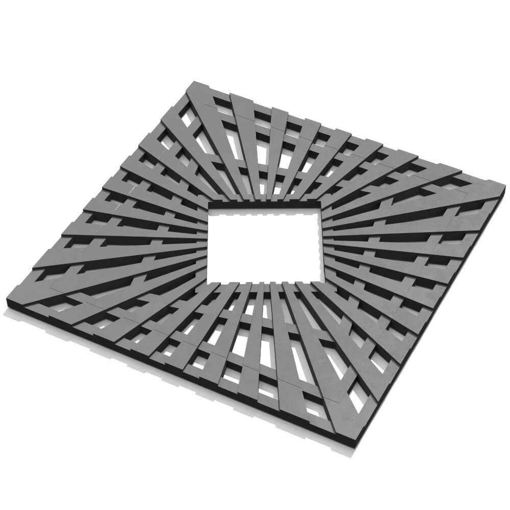 Приствольная решетка для дерева ZKING ATMOSPHERE 1.2х1.2м Серая в Ялте фото