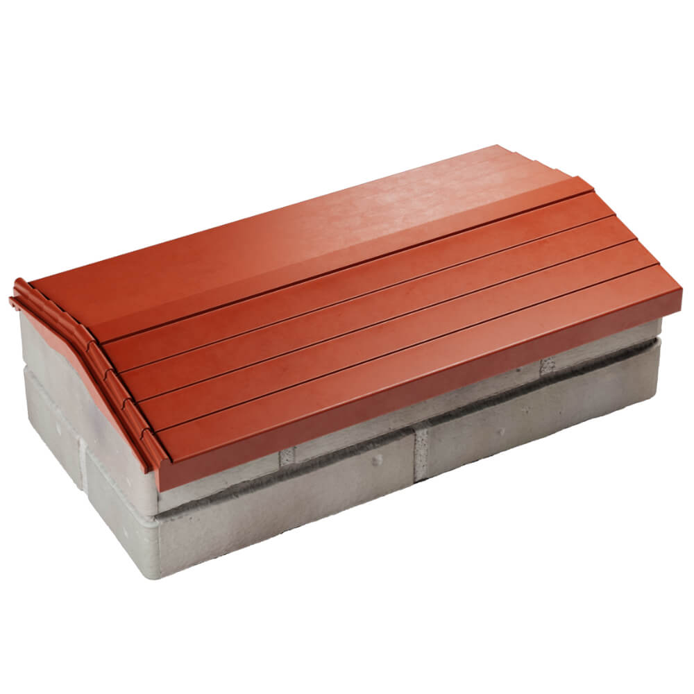 Парапет Zking Бона ХайТек Красный с посадкой на 1 кирпич (200/225/255мм) в Ялте фото