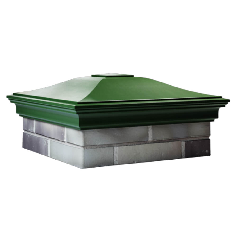 Колпак Zking Монблан Зеленый на столб 2х2 кирпича (515х515мм) в Ялте фото